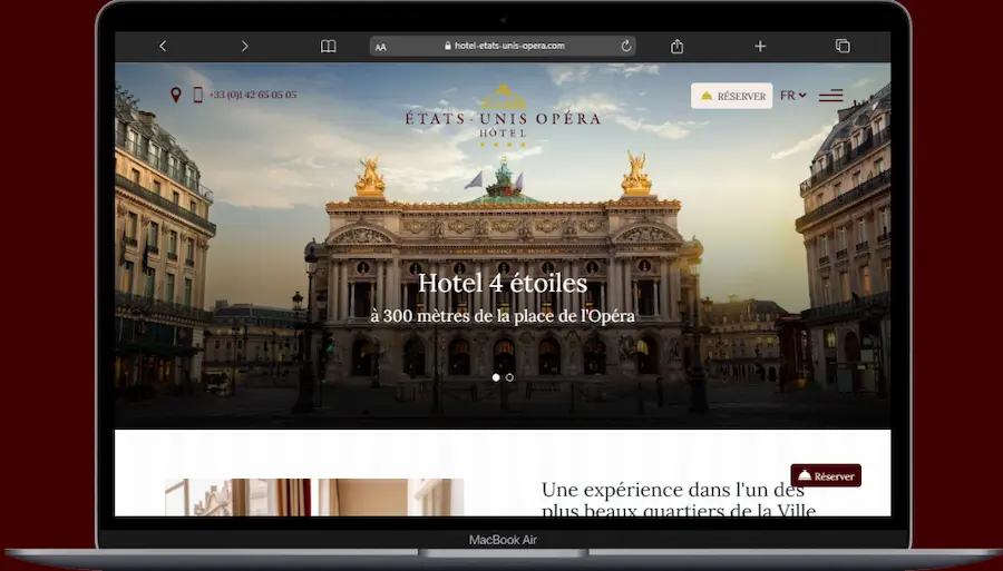 Direct Booking - Etats-Unis Opera Hôtel