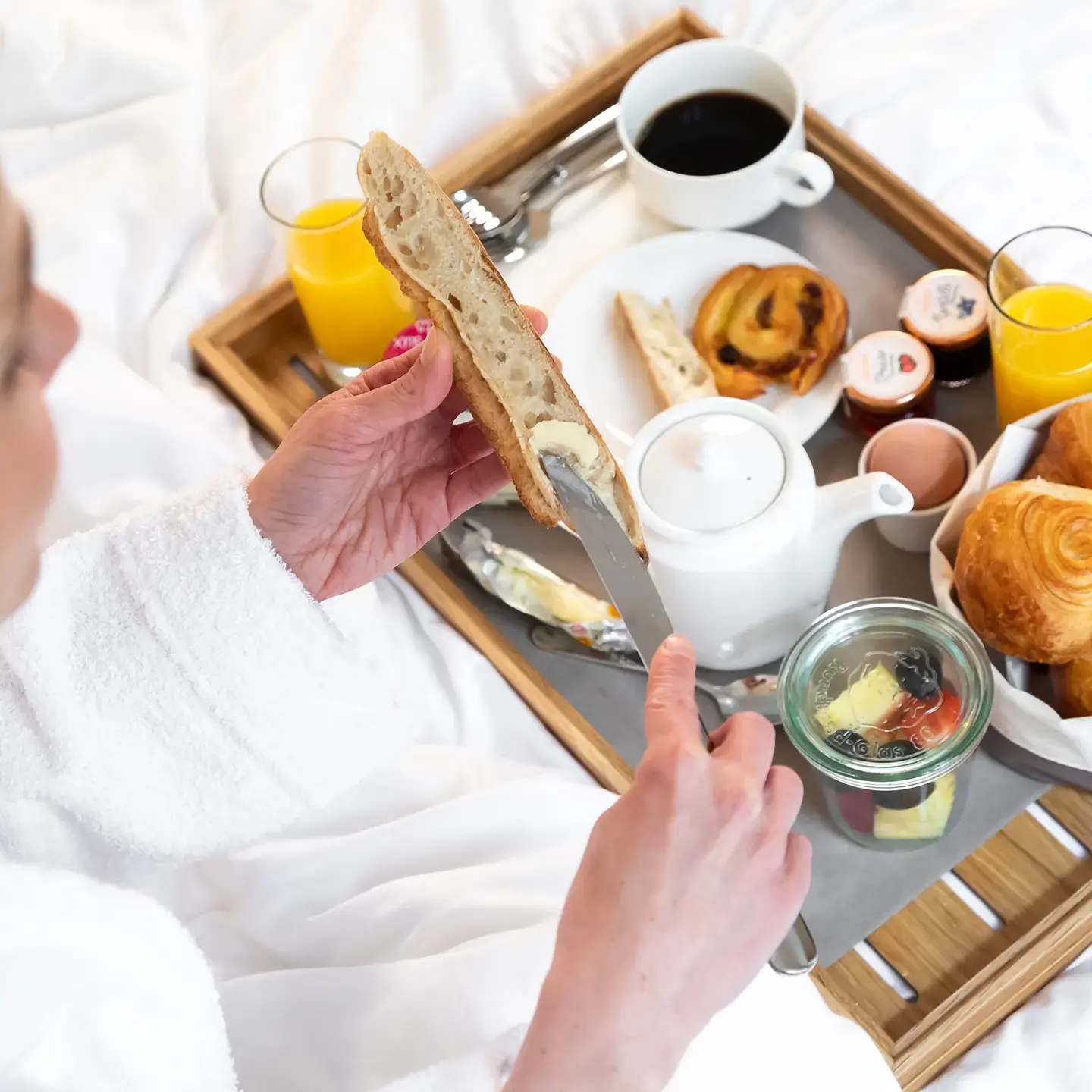 Breakfast served in room at Hôtel États-Unis Opéra Paris